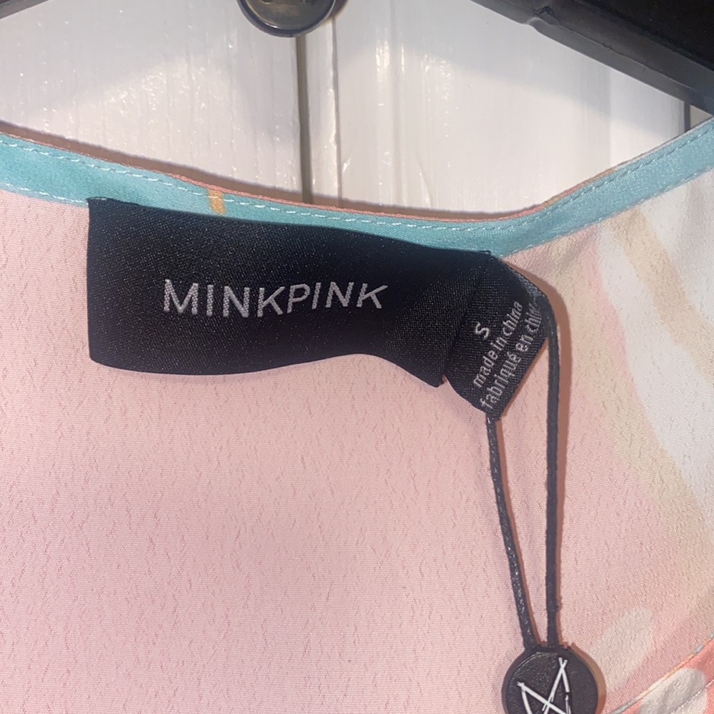 NWT Mini Pink Calm Bliss Tee Dress.  Size small - Picture 5 of 8